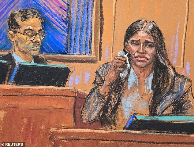 Casandra Cassie Ventura cries on the stand during redirect as Judge Arun Subramanian presides during Sean Diddy Combs' sex trafficking trial
