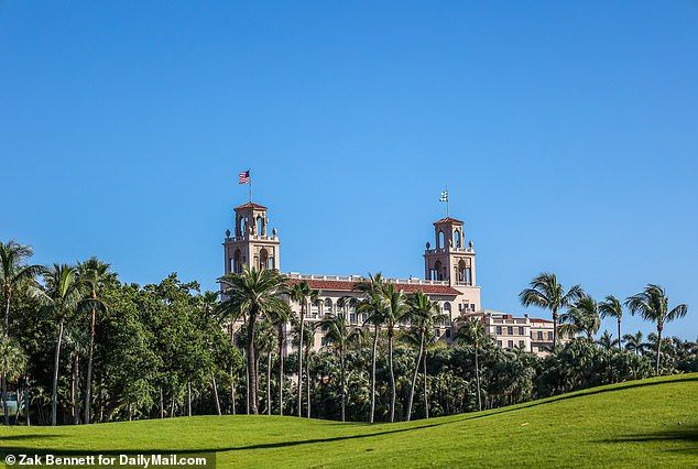 The new money establishments now rival traditional Palm Beach institutions such as The Breakers Palm Beach Hotel (pictured) which has recently upped its initiation fee for golf members to an eye-watering $550,000