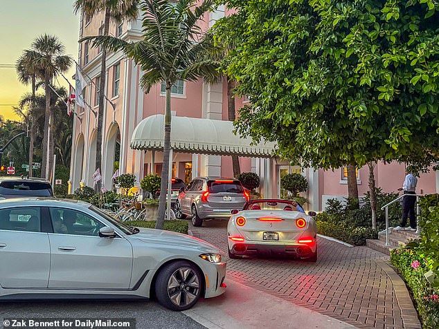 Meanwhile at the revitalized Colony Hotel, also known as the 'Pink Paradise' of Palm Beach, socialites have also taken note