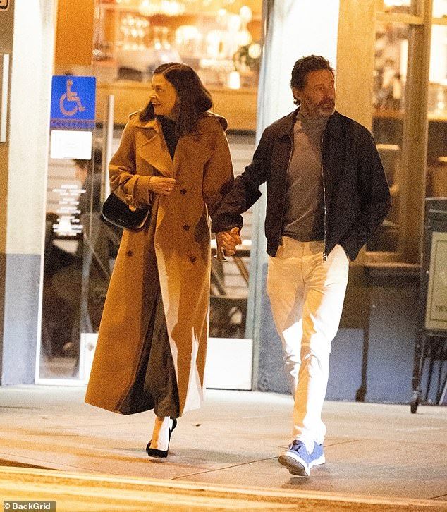 Hugh Jackman's romance with his co-star Sutton Foster was Hollywood and Broadway's worst-kept secret (they are seen together in Santa Monica in January)