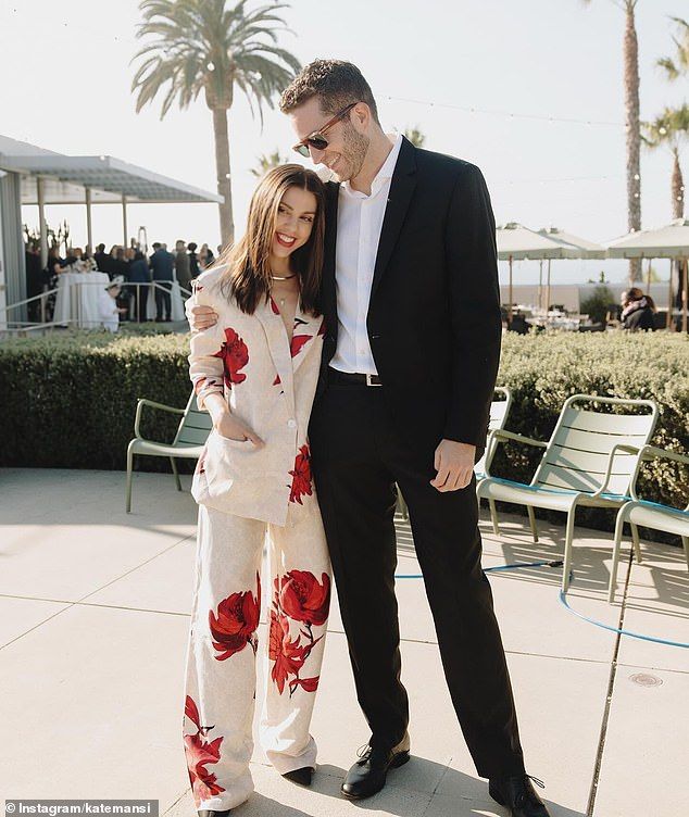 Mansi and McInnis even donned 'decoy' ensembles before she changing into her 'dream' Newhite wedding dress from LOHO Bride, and he changed into a custom suit from Malibu Clothes (pictured November 12)
