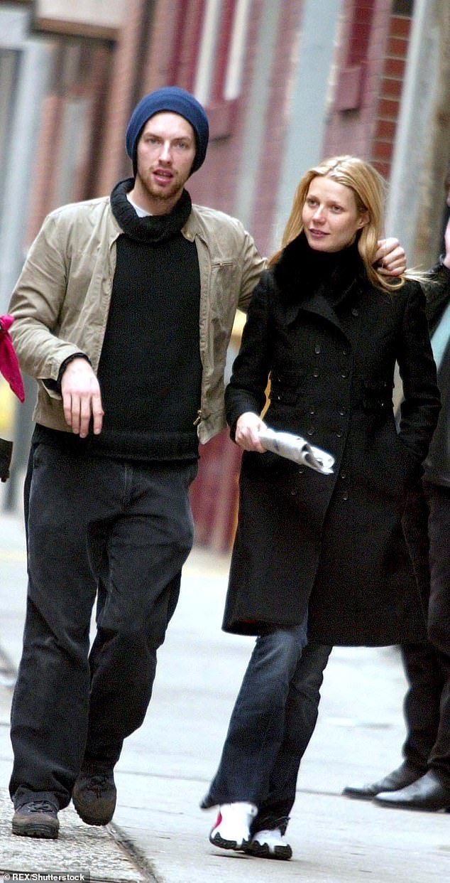Chris Martin and Gwyneth Paltrow in New York in 2003