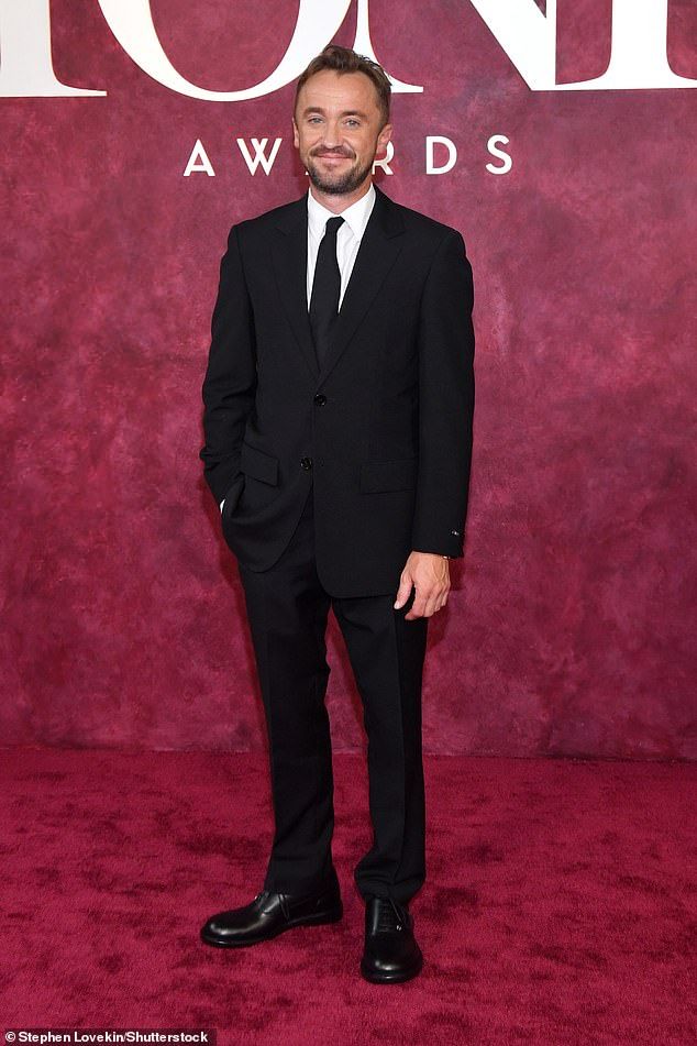 Also representing the UK was Harry Potter star Tom Felton who looked to be in great spirits as he looked dapper in a suit