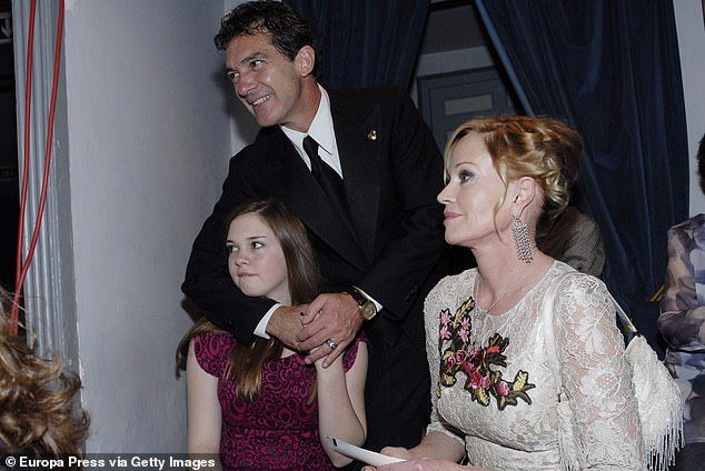 The former A-list couple began dating in 1996 during the filming of their movie Two Much, and Melanie would even go on to star in Banderas' 1999 directorial debut Crazy In Alabama, which also featured the daughter's first on-screen role; pictured 2011