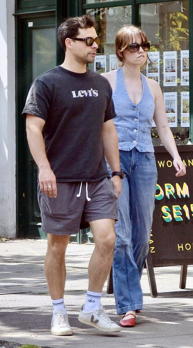 Adam, 34 - who is best known for his role as convict Lewis Whippey in Happy Valley - was also dressed down on the outing, pairing a Levi's T-shirt with shorts and trainers