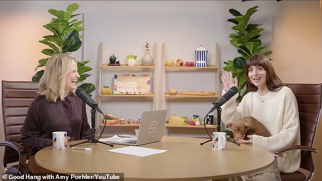 '[She] sent me a voice note being like, I heard you are in the Razzie club and we should have brunch, we should have a monthly brunch,' Dakota spilled on Tuesday's episode of Amy's show