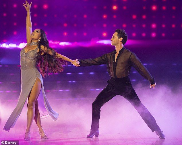Tran originally met Farber last September when she was a last-minute casting for the 33rd season of the ABC/Disney+ celebrity dance competition where she landed in seventh place after before being eliminated on October 29