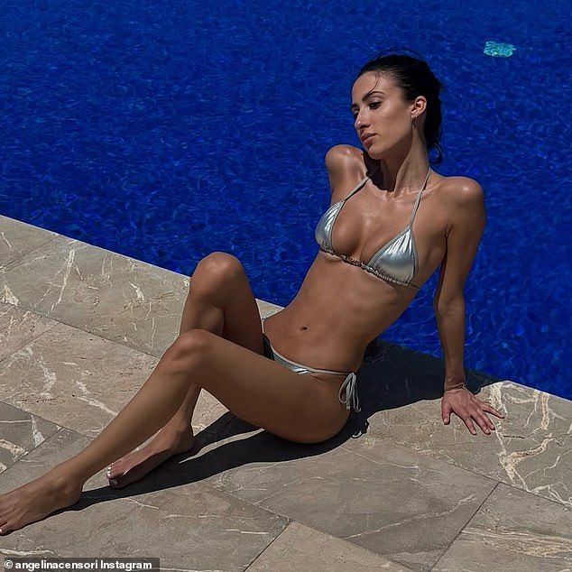 Angelina Censori, the little sister of Kanye West 's wife Bianca, appears to have officially joined the rapper's squad