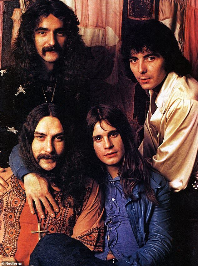 Ozzy defiantly told The Guardian: 'Ill be there, and Ill do the best I can. So all I can do is turn up' [L-R: (back) Geezer Butler, Tony Iommi, (front) Bill Ward, Ozzy in 1973]