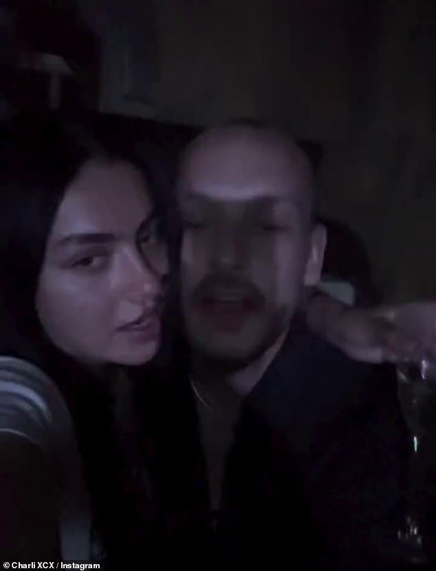 Charli XCX showed her support for her pal Addison Rae on Tuesday night, as she and her fianc George Daniel attended her surprise performance at The Box in London