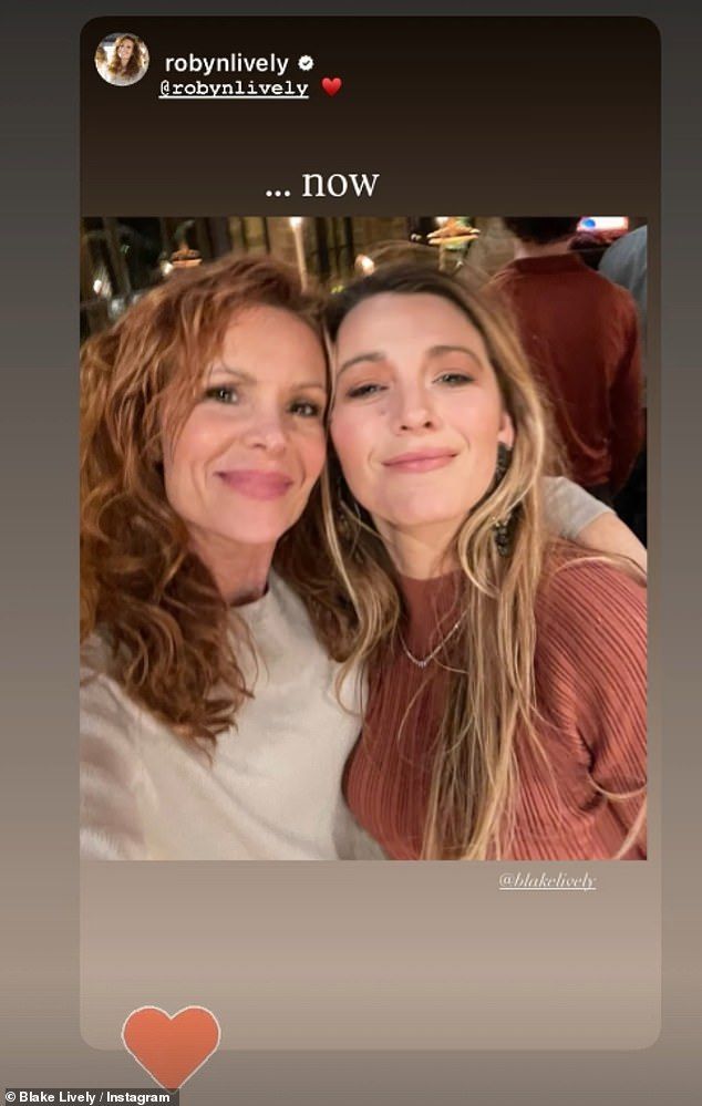 Apparently in response to the decision, Robyn, 53, posted a string of glowing messages about Blake, 37, to her Insta Stories, which Blake reposted