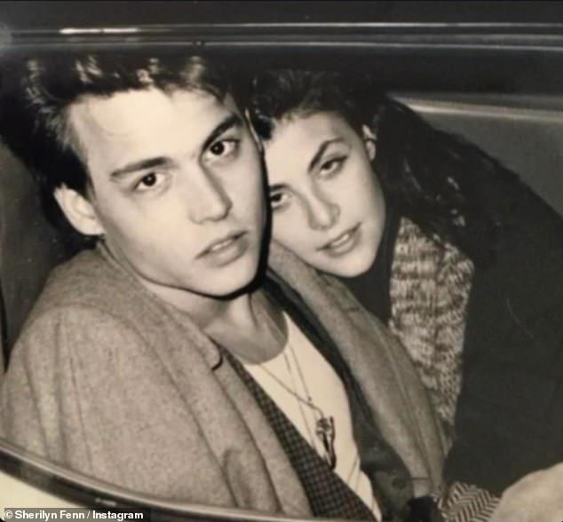 Sherilyn (right) had a brief romance with Prince in 1985 - but it was later that year on the set of the student film Dummies that she met her true first love, Johnny Depp (left)