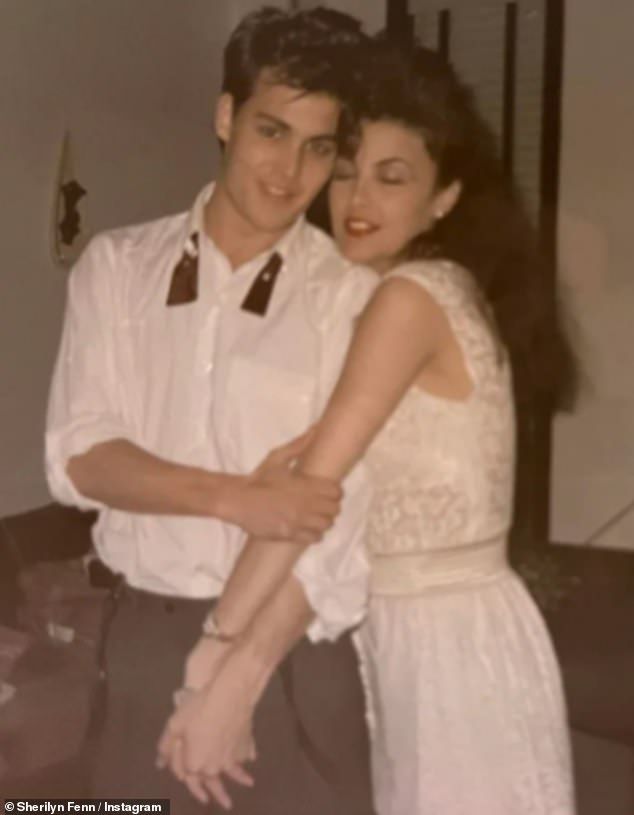 Johnny and Sherilyn (pictured) embarked on a more than three-year romance and even got engaged before they ultimately parted ways and he moved on with Jennifer Grey