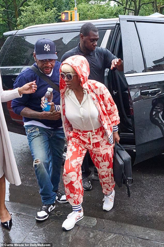 Diddy's mother Janice Combs has been consistently present at the trial and walked into the Manhattan Federal Courthouse on Tuesday