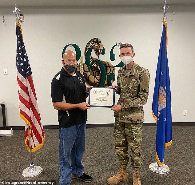 Trent graduated from U.S. Air Force training in 2020 and is now a service member