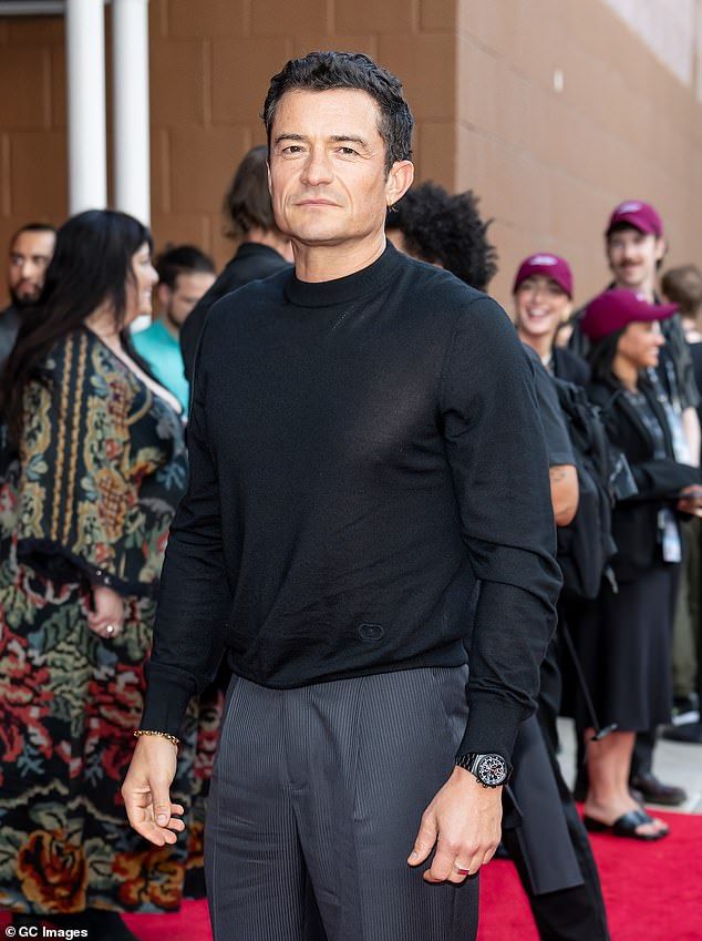 The actor wasn't all smiles at the glitzy event