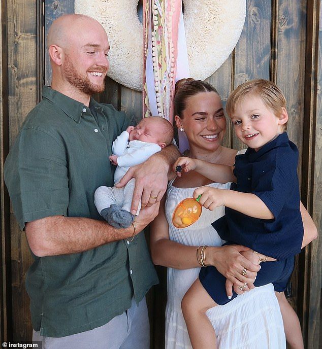 Kiser, a popular mommy blogger, lost her son Trigg (right) on May 18 - six days after he was found unresponsive in a backyard pool in Chandler, Arizona