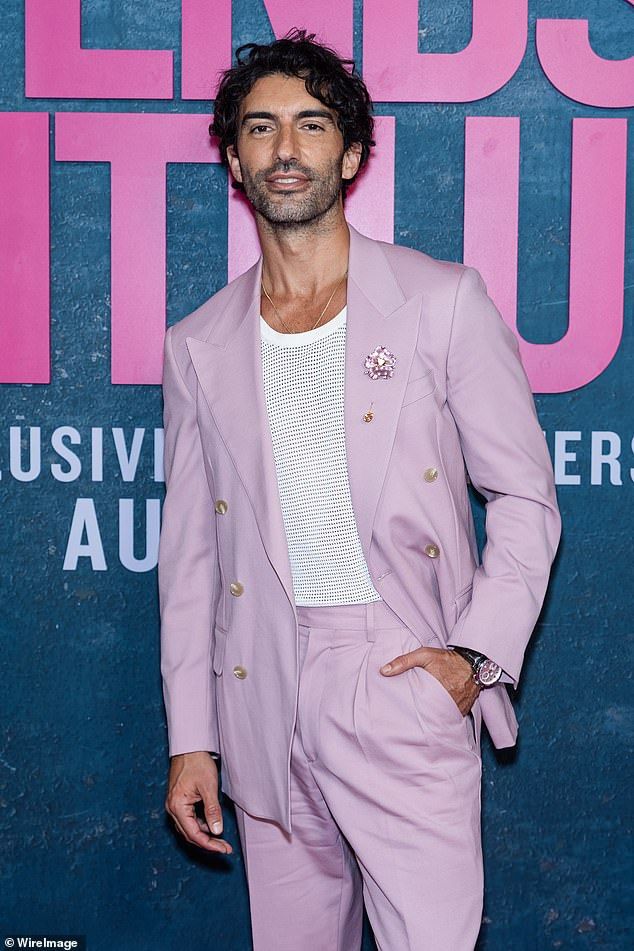 Lively sued her former co-star and director Justin Baldoni (pictured at the NYC 'It Ends With Us' premiere) in December, accusing him of sexual harassment on the set of their film It Ends With Us and of starting a smear campaign against her.