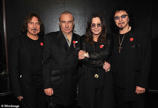 Black Sabbath guitarist Tony Iommi (right) has admitted he 'doesn't know what's going to happen' when Ozzy Osbourne tries to get back on stage with the band (pictured in 2011)