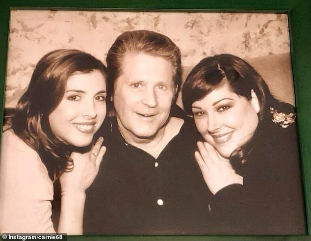 Brian Wilson's daughter Carnie Wilson (R) is speaking out following the death of the music star at 82. Pictured with sisterWendy Wilson (L) in a shot she uploaded to Instagram Wednesday