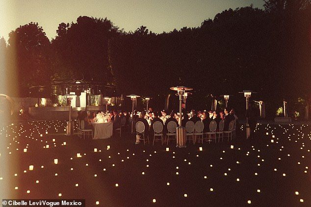 The ceremony, lit by 4K candles, also featured performances from a string trio and mentalist Austin Janick
