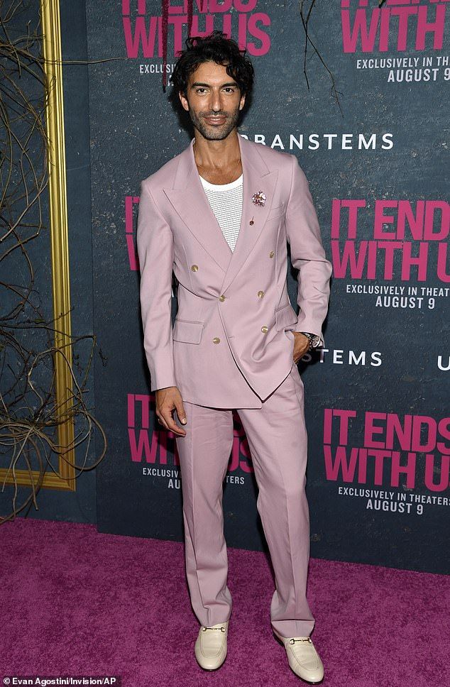 The conspiratorial posts from Baldoni defenders come after a judged threw out his defamation suit against Blake, her husband Ryan Reynolds, her publicist and the New York Times. He has until June 23 to refile four of his seven claims; pictured in August 2