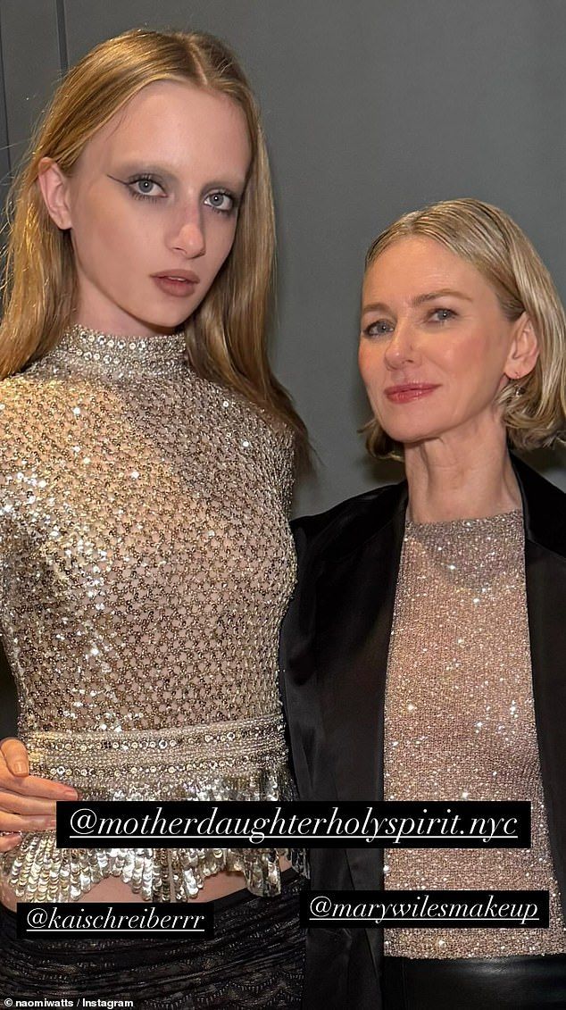 Naomi Watts and her daughter Kai Schreiber hosted a glamorous fundraising event for the trans community in New York City