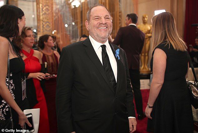 Weinstein's former studio Miramax produced Good Will Hunting (1997), which Damon and Affleck co-wrote and starred in. He was convicted of rape and sexual assault in trials in New York and LA in 2020 and 2022, respectively; pictured in 2017 in Hollywood