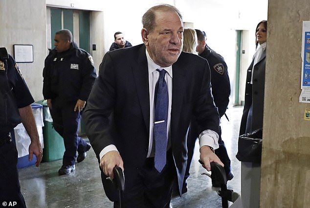 Weinstein's instincts paid off, as Good Will Hunting was also nominated for Best Picture and Best Director among multiple other nods; pictured at a Manhattan courthouse in 2020