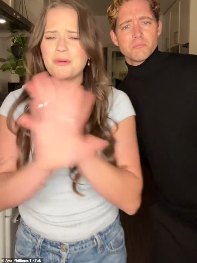 Ava - who's named after Ava Gardner - visibly cringed reacting to the comment, waving her hands no, while Dakota looked equally uncomfortable