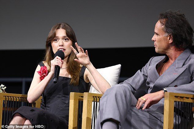 Aimee explained she wished more people were having 'conversations about the story' of their White Lotus characters, Rick and Chelsea, and simply enjoying the show