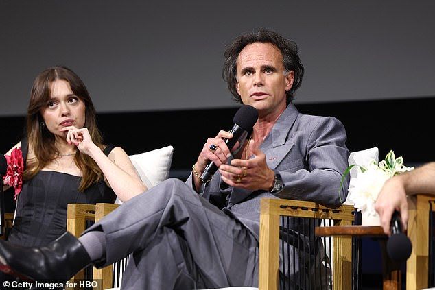 It comes as Aimee and Walton finally spoke out about the speculation over their strained relationship earlier this month - insisting they were both on good terms [pictured on Tuesday]
