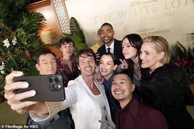 During her chat with Jimmy, Aimee spoke about how she felt about being apart from the White Lotus cast, with whom she spent several months filming with
