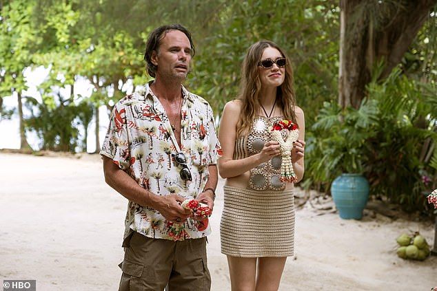 Aimee said: 'Yeah, it was a very long time and I think that's why there's a real feeling of separation anxiety whenever we have to leave each other' [pictured with onscreen love Walter]