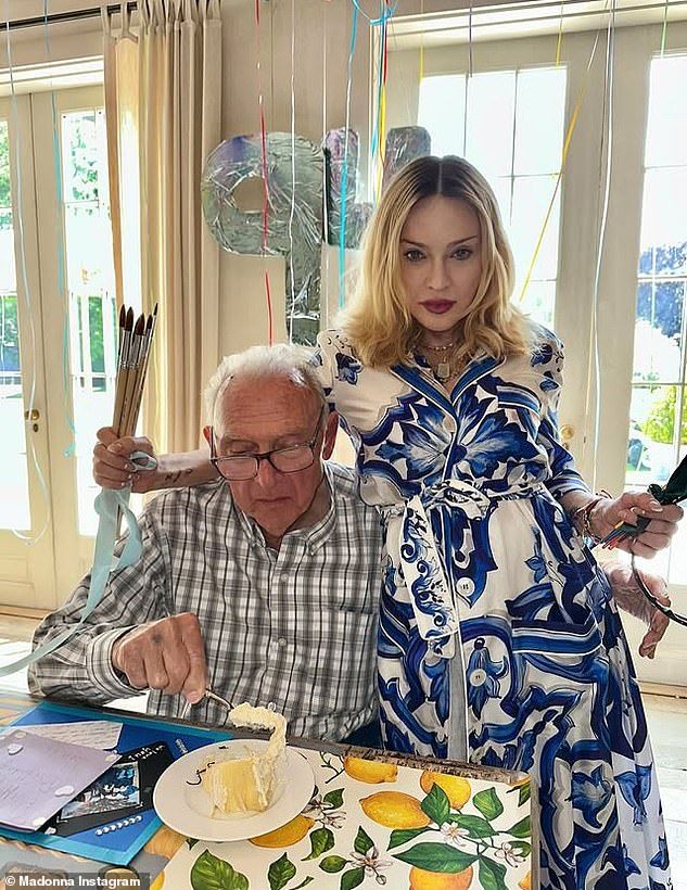 Thesnaps come just days after Madonna took to Instagram with a series of photos commemorating the 94th birthday celebration for her father Silvio Ciccone