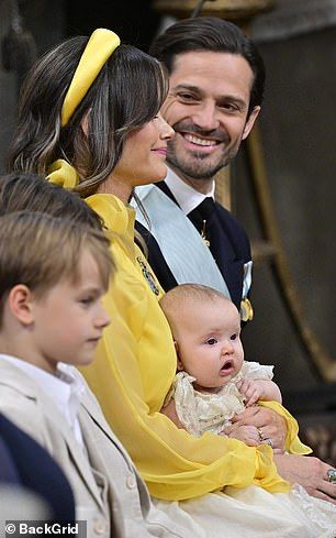 Carl Philip appeared charming in his military uniform