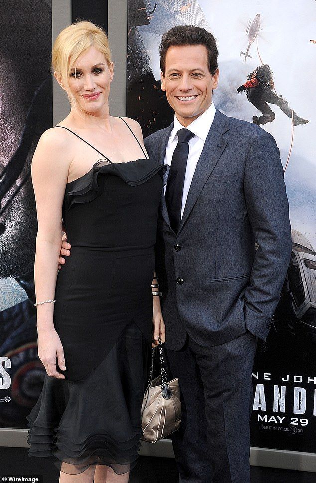 Their happy moment comes following Ioan's messy split with Alice Evans (pictured)