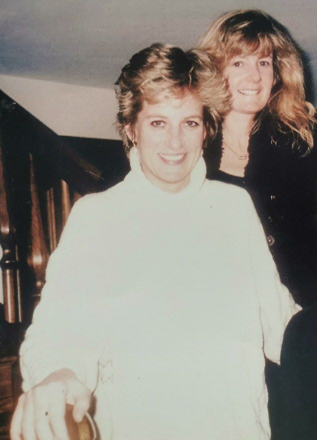 A young Jenni with her client and friend Diana