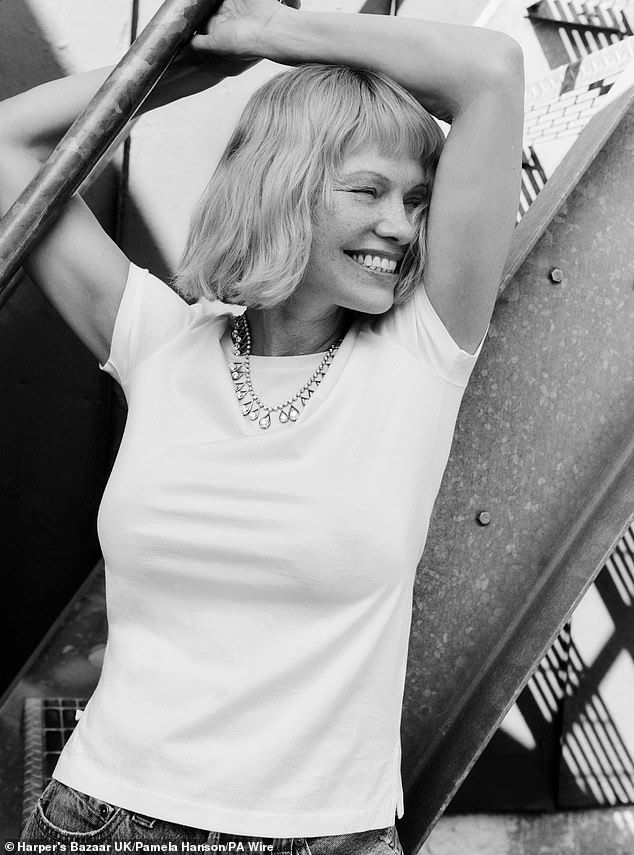 Pamela Anderson discussed the 'freedom' she feels walking red carpets 'without a stitch of make-up' as she works to challenge beauty norms