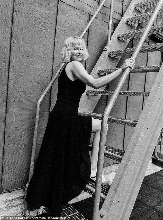 Pamela added: 'Its freedom to know you can walk on a red carpet without a stitch of make-up on. I mean, why cant I? Men do it all the time'