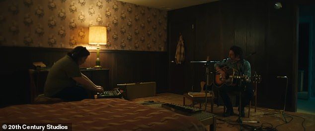 In the big-screen adaptation of Warren Zanes' 2023 biography, Springsteen creates one of the first truly DIY albums - Nebraska - at his home in Colts Neck, NJ with recording engineer Mike Batlan (L, Paul Walter Hauser) circa 1981-1982