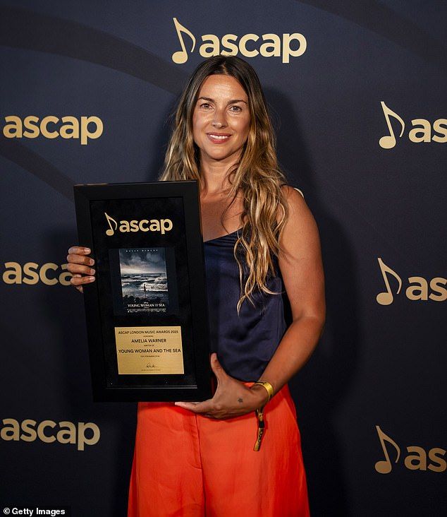 Amelia attended Tuesday night's ASCAP Awards at the Shard, where she won the Composers Choice Accolade for Young Woman and the Sea