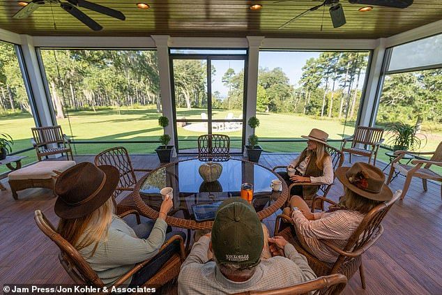 The main house on the ranch includes eight bedrooms and five-and-a-half bathrooms