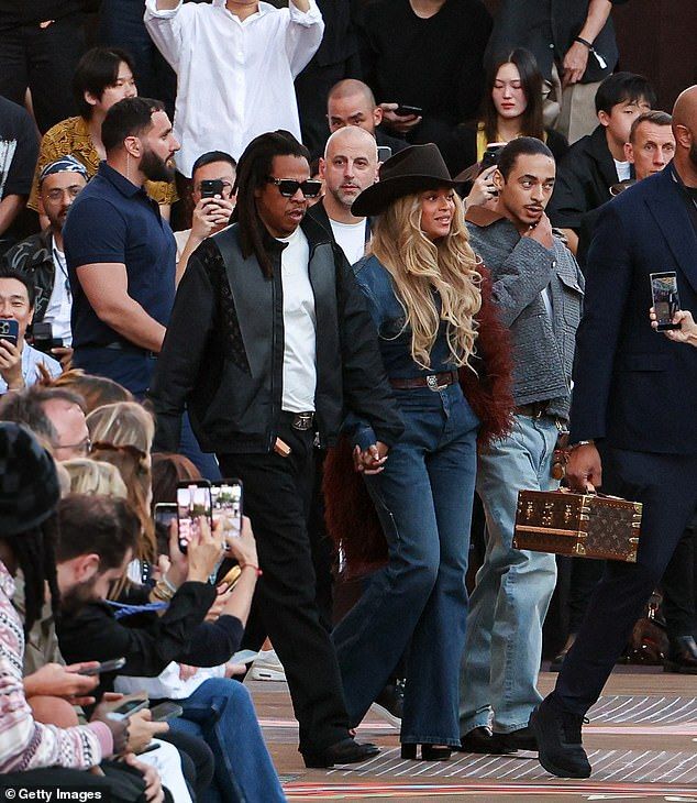 Beyonc and Jay-Z ensured all eyes were on them as they arrived at Paris Fashion Week on Tuesday, as the power couple sat front row at the Saint Laurent Menswear Spring/Summer 2026 show