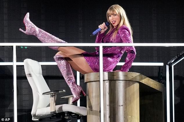 Tuesday's brief performance was Swift's first since the end of her historic Eras Tour