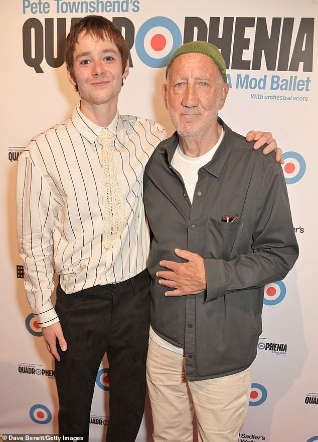 Cast member Paris Fitzpatrick posed with the show's creator Pete Townshend