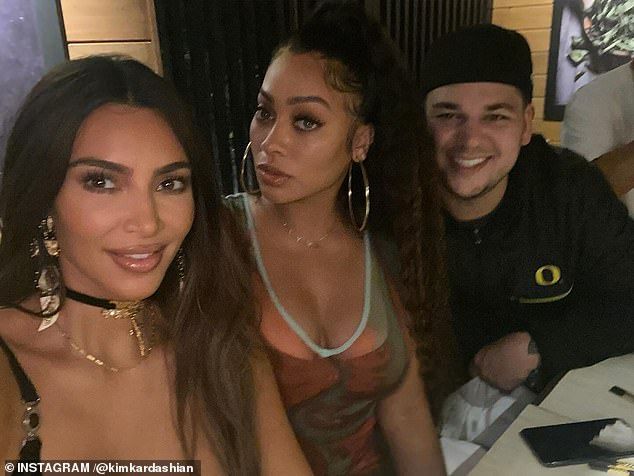 In the caption of the post, Kim penned: 'Happy Birthday to my ace @lalaanthony Truly the bestest best friend a girl could ask for! I love you so much!!!! Today's your day!'