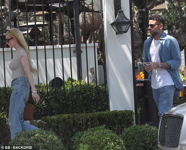Lindsay Lohan and her husband of three years, Bader Shammas, made a rare appearance together in Los Angeles on Wednesday