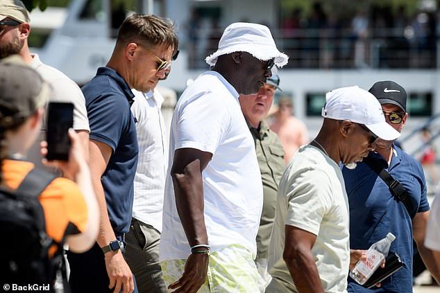 The NBA legend is on the latest leg of his European getaway after a recent trip to Sardinia