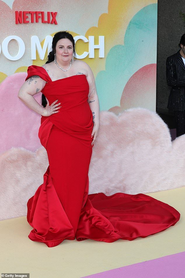 The actress and director, 39, created and starred in the acclaimed HBO show from 2012 to 2017, and frequently bared all as character Hannah Horvath to film the show's trailblazing sex scenes (pictured last week)